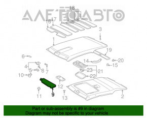 Козирок правий Lexus RX300 98-03