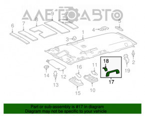 Ручка потолка передняя левая Toyota Prius 30 10-15 серая