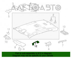 Ручка потолка задняя левая Toyota Camry v55 15-17 usa серая