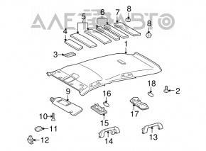 Ручка потолка задняя левая Toyota Sienna 11-20 сер