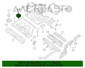 Кріплення запасного колеса Nissan Versa 1.8 10-12