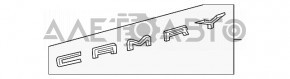 Емблема "CAMRY" молдингу кришки багажника Toyota Camry v70 18- зламана направляйка кріп
