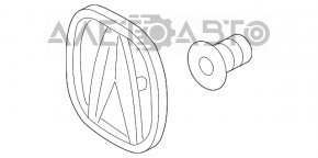 Емблема кришки багажника Acura TLX 15-