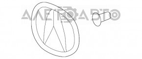 Емблема значок двері багажника Acura MDX 14-20