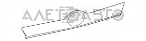 Молдинг кришки багажника Toyota Camry v50 12-14 usa з емблемою