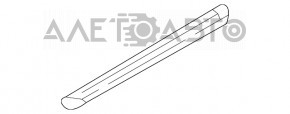 Накладка порога передня права Infiniti QX30 17- з хромом, обрізана фішка, потерта