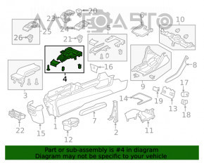 Накладка шифтера МКВП Honda Civic X FC 16-17 2.0