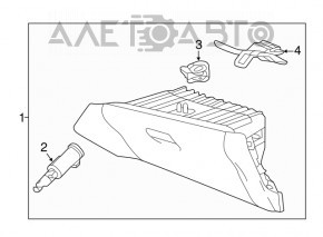 Перчаточный ящик, бардачок Honda HR-V 16-22 черн