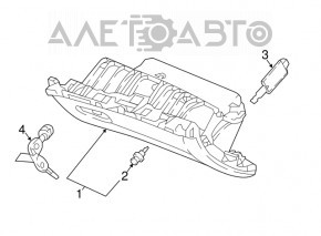 Перчаточный ящик, бардачок Honda Accord 18-22 черный