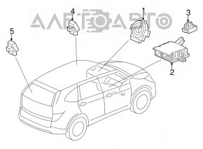 Модуль srs airbag комп'ютерний подушок безпеки Honda CRV 17-18