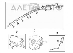 Подушка безпеки airbag бічна шторка права Honda Civic X FC 16-18 4d