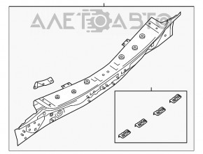 Задняя панель Nissan Rogue 14-20