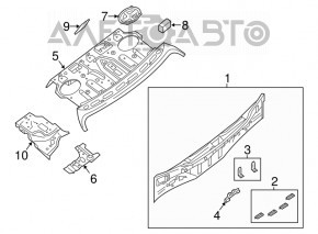 Задняя панель Nissan Altima 13-18