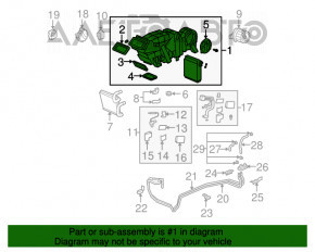 Печка задняя в сборе Acura MDX 07-13