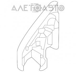 Крышка зеркала внутренняя левая Infiniti QX30 17- BOSE с пищалкой
