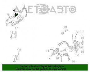 Заглушка ручки двері перед лев Infiniti FX35 FX45 03-08