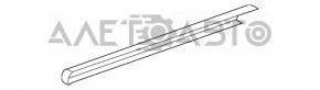 Молдинг дверь-стекло центральный передний правый Infiniti FX35 FX45 03-08