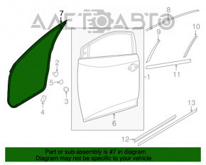 Уплотнитель двери передней правой Nissan Murano z52 15-