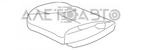 Пасажирське сидіння Honda HR-V 16-22 без airbag, хутро, ганчірка сер, під чистку