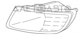 Протитуманна фара втф права Lexus GX470 03-09 новий OEM оригінал