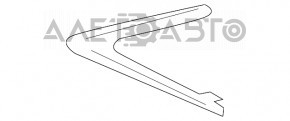 Молдинг хром обрамлення втф прав Lexus RX350 RX450h 16-22
