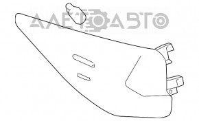 Накладка фонаря внешнего крыло задняя левая Lexus RX350 RX450h 16-22
