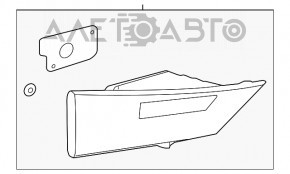 Фонарь внутренний крышка багажника правый Lexus IS 14-16 дорест, скол на стекле