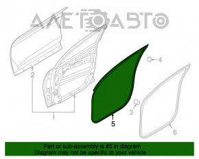 Уплотнитель двери передней левой Hyundai Tucson 16-20