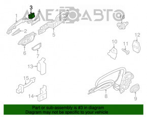 Заглушка внешней ручки задней левой Infiniti JX35 QX60 13-