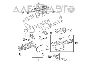 Годинник Toyota Camry v40