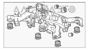 Подрамник задний Chevrolet Camaro 16- 3.6, 2.0