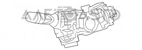 Подрулевой перемикач лев Toyota Camry v50 12-14 usa під ВТФ