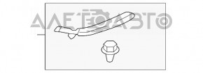 Накладка порога задняя правая Honda CRV 17-22 черная