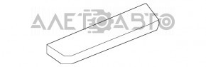 Накладка порогу зад прав зовнішній Acura MDX 14-20 хром, поліз хром