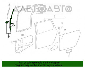 Датчик зачинення дверей прав Toyota Sienna 11-20