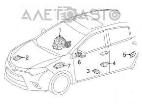 Шлейф руля Toyota Camry v55 15-17 usa дефект фишки