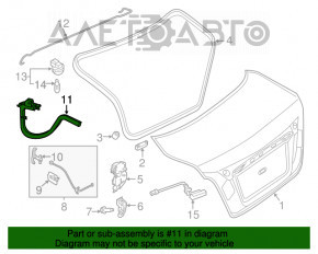 Петля крышки багажника правая Nissan Altima 13-18