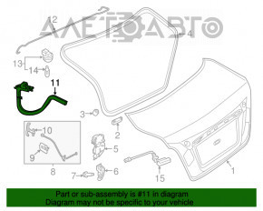 Петля кришки багажника ліва Nissan Altima 13-