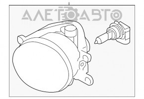 Противотуманная фара птф правая Subaru Legacy 15-19 DEPO, дефект отражателя