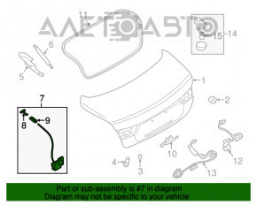 Замок кришки багажника Infiniti Q50 14-