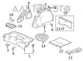 Накладка проема багажника Honda Civic X FC 16-21 4d новый OEM оригинал