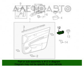 Управління склопідйомниками перед лев Toyota Prius 20 04-09