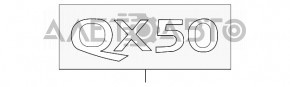 Эмблема надпись QX50 двери багажника Infiniti QX50 19-