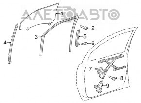 Мотор склопідйомника передній правий Toyota Camry v55 15-17 usa