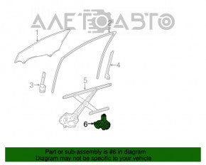 Мотор склопідйомника передній правий Lexus ES300h ES350 13-18