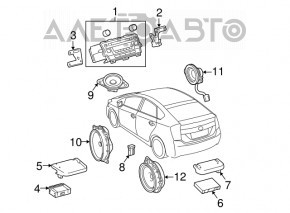 Монитор, дисплей, навигация Toyota Prius 30 12-15 облезло защитное напыление, потерт