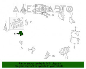 Multimedia control module Toyota Sienna 11-20