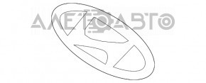 Эмблема HYUNDAI двери багажника Hyundai Santa FE Sport 13-18
