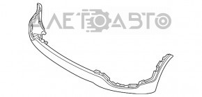 Бампер передний голый нижняя часть Kia Sorento 11-13 дорест