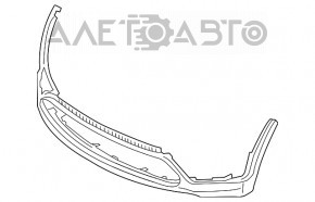 Бампер передний голый нижняя часть Kia Sorento 16-18 дорест usa